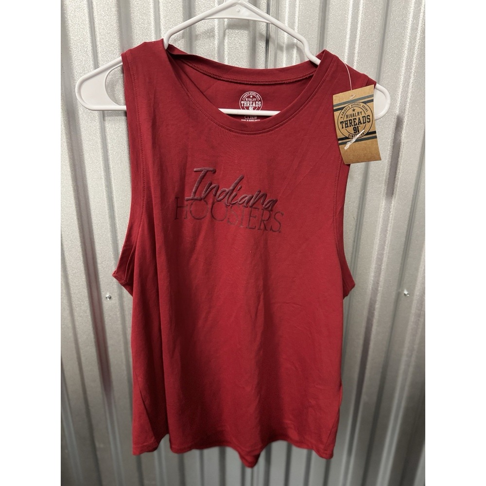 Indiana Hoosiers Rivalry Threads 91 Tank Top Red NWT Football Basketball Large
